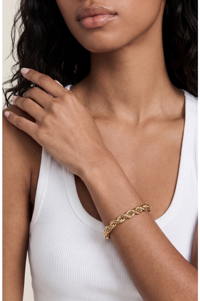 Spiral Chain Bracelet, Alternate, color, GOLD