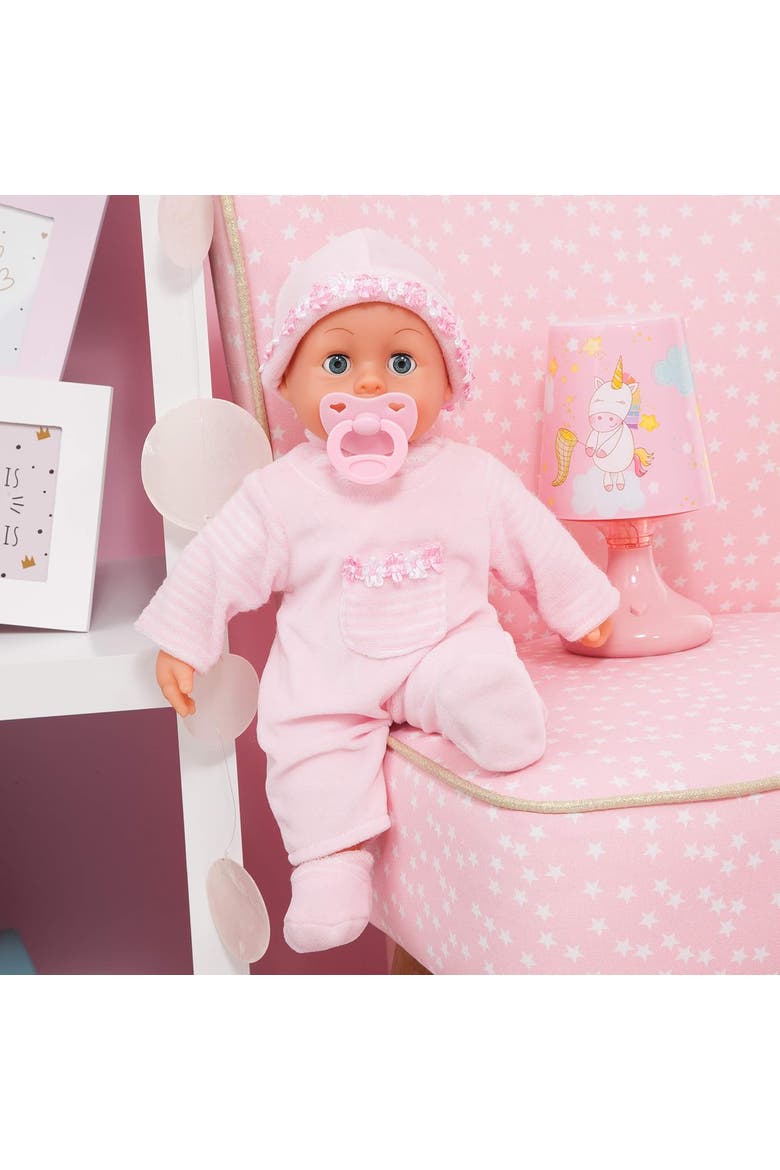 First Words Baby Doll with Sounds and Accessories, 15 Inch, Ages 10Mo+, Alternate, color, Multicolored