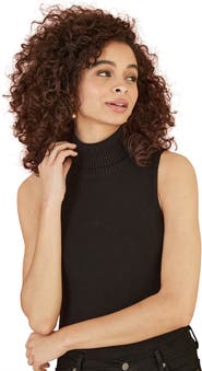Yumi Roll Neck Sleeveless Sweater