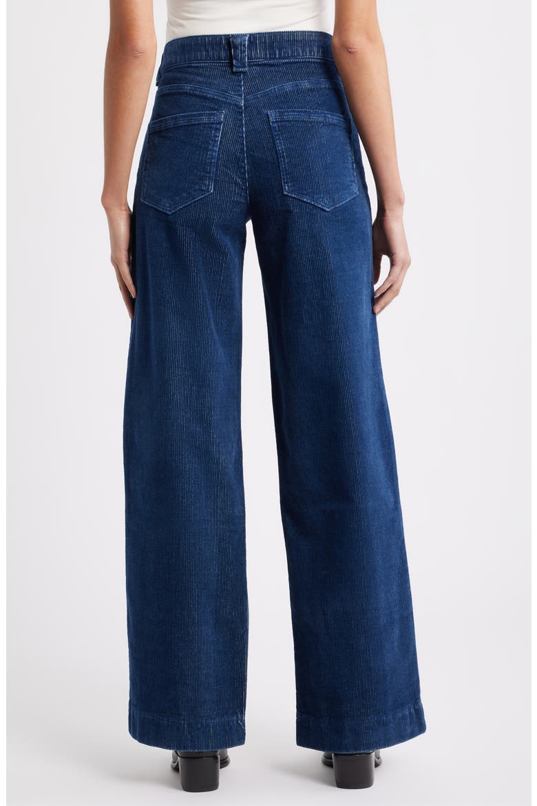 Sam High Waist Wide Leg Corduroy Pants, Alternate, color, WASHED EVENING BLUE