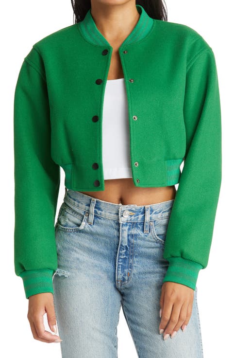 Crop Bomber Jacket