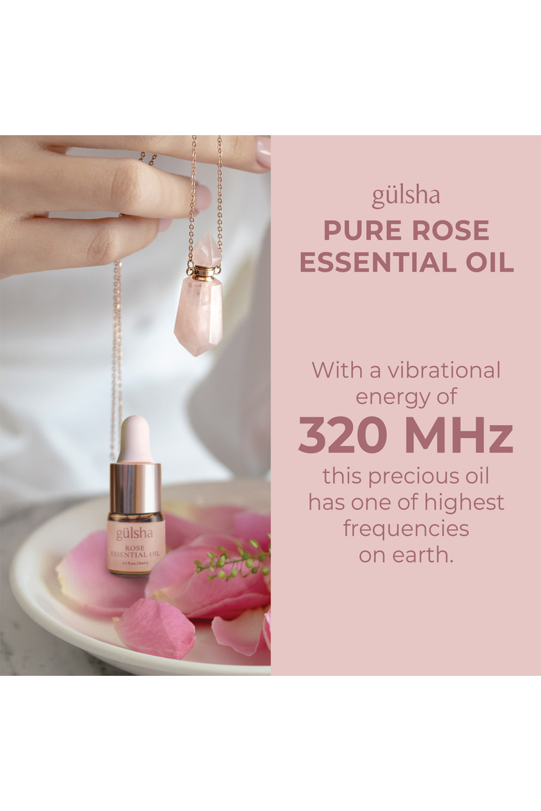 100% Pure Rose Essential Oil, Alternate, color, None