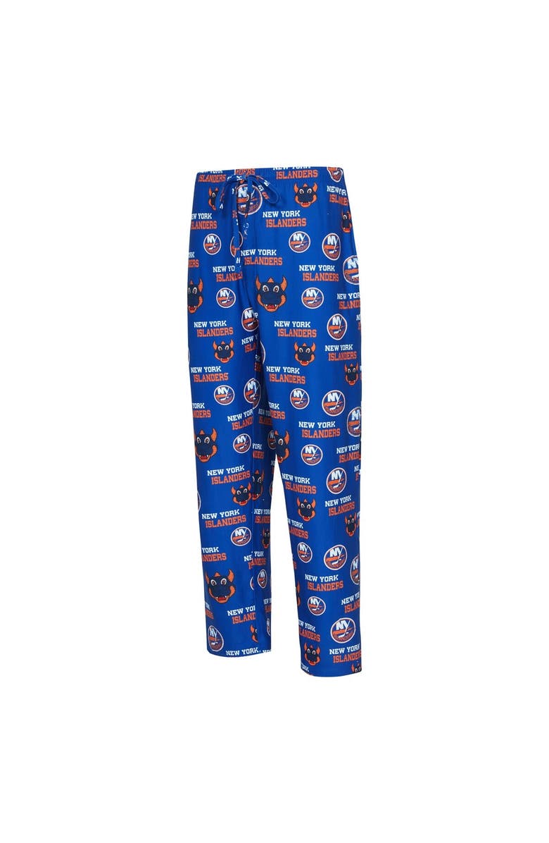 CONCEPTS SPORT Men's Concepts Sport  Royal New York Islanders All Over Print Knit Pants, Alternate, color, 