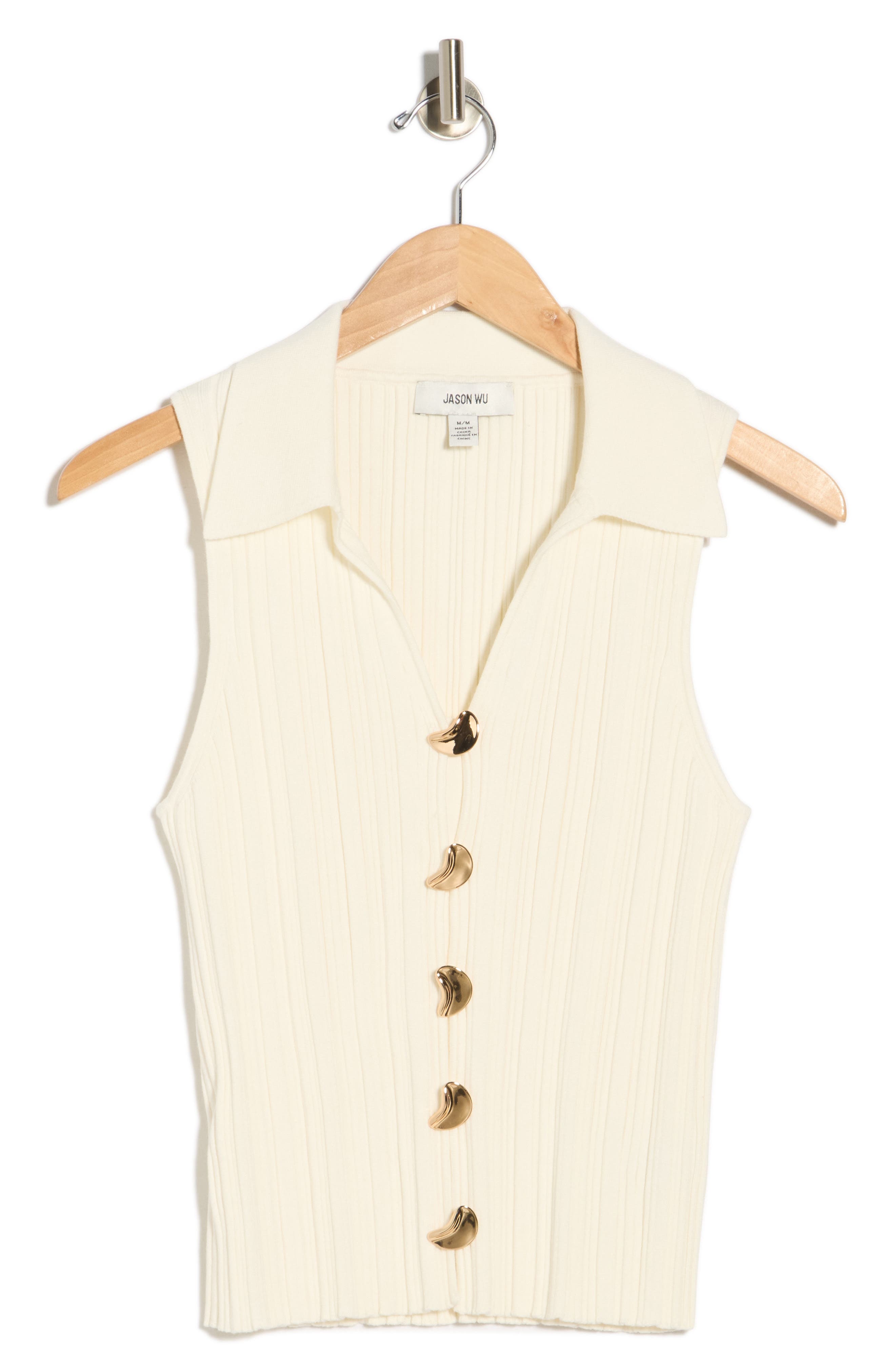JASON WU Button Front Sweater Vest