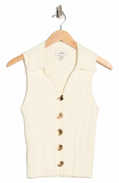 JASON WU Button Front Sweater Vest