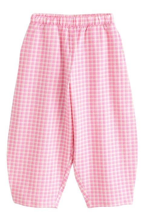 Kids' Gingham Barrel Pants
