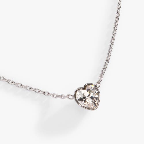 Alex And Ani Heart Pendant Necklace In Silver