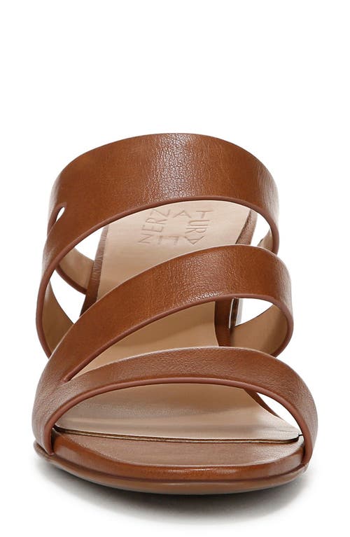 Naturalizer Beaming Block Heel Sandal In English Tea Faux Leather