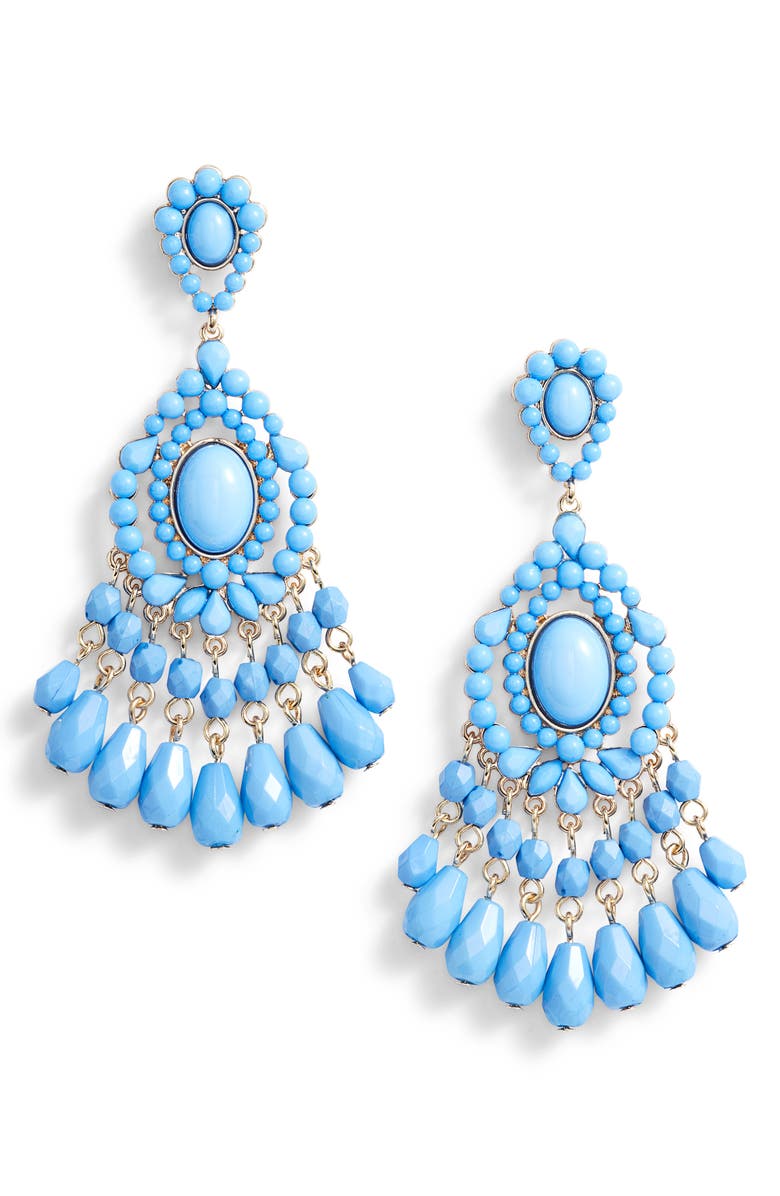 Stella + Ruby Amman Bead Drop Earrings, Main, color, 