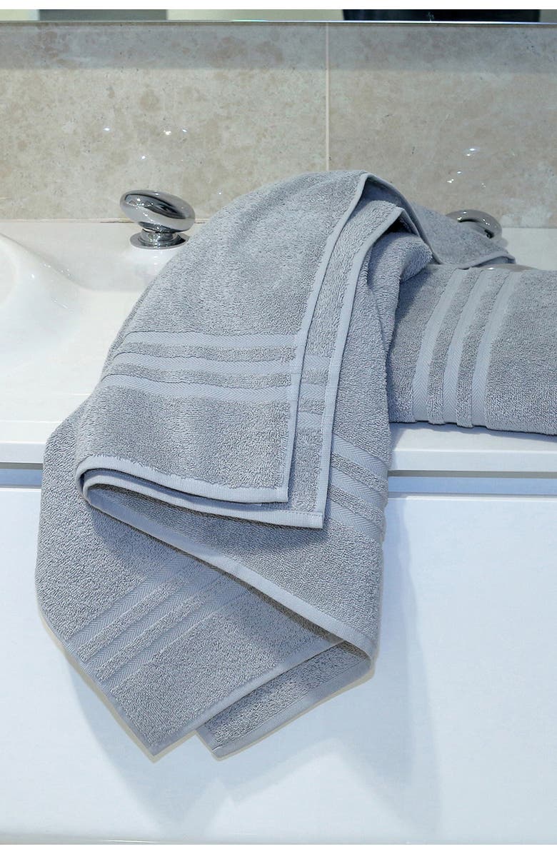 Linum Home Textiles Denzi Turkish Cotton Bath Towel - Set of 2, Alternate, color, Grey