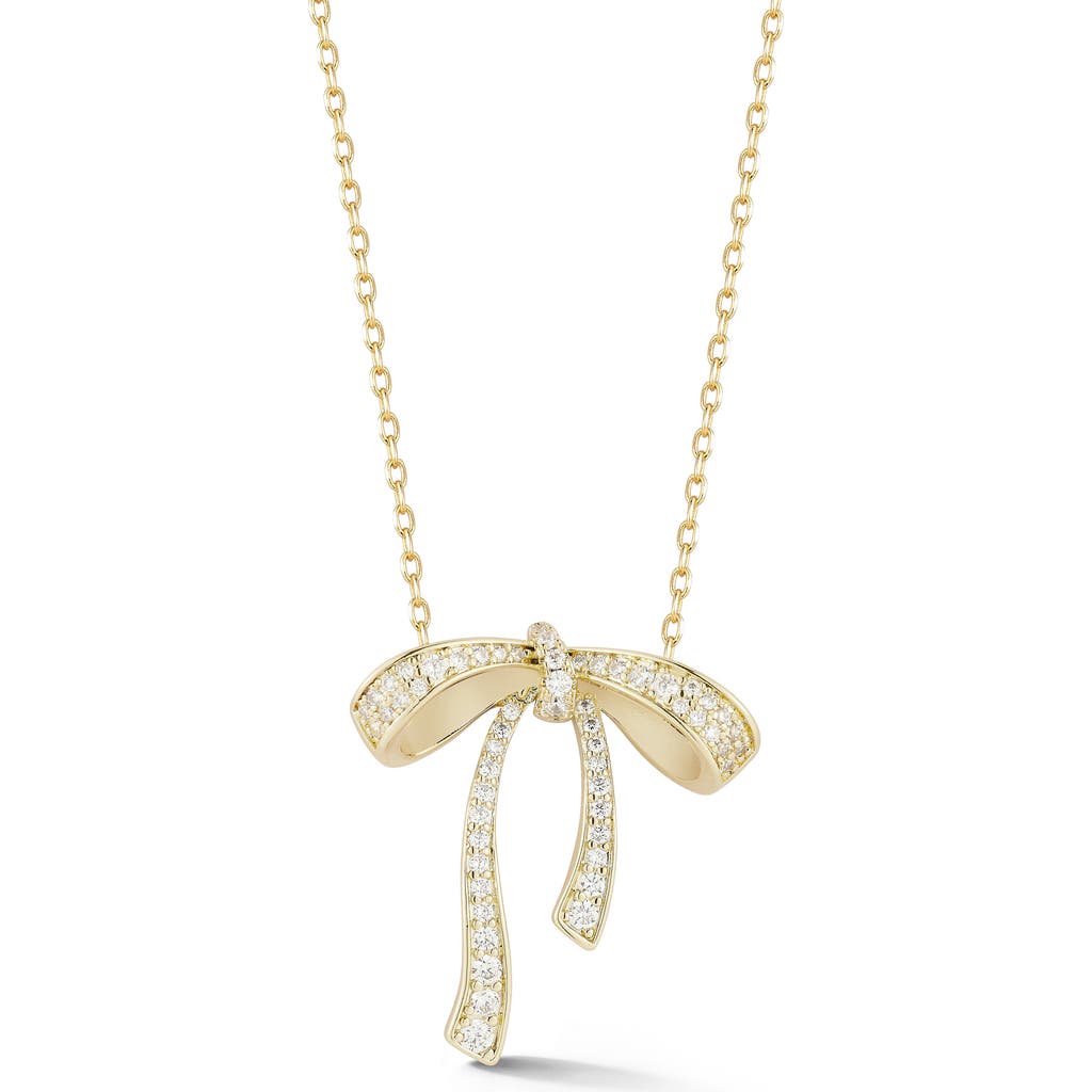 Sphera Milano Bow Pendant Necklace In Gold
