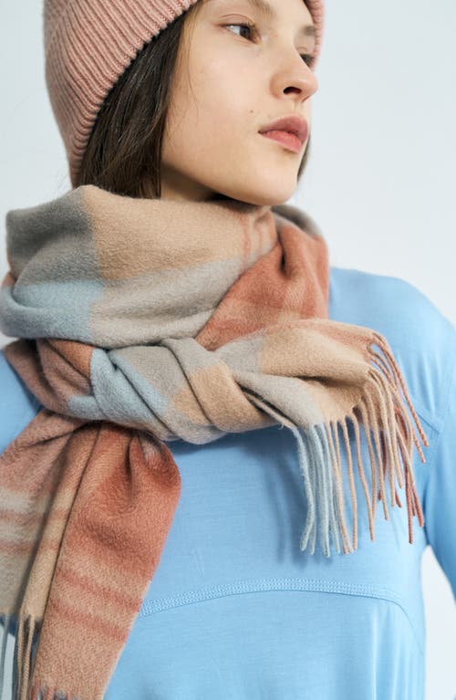 Lost Pattern Plaid Cashmere Scarf In Multi