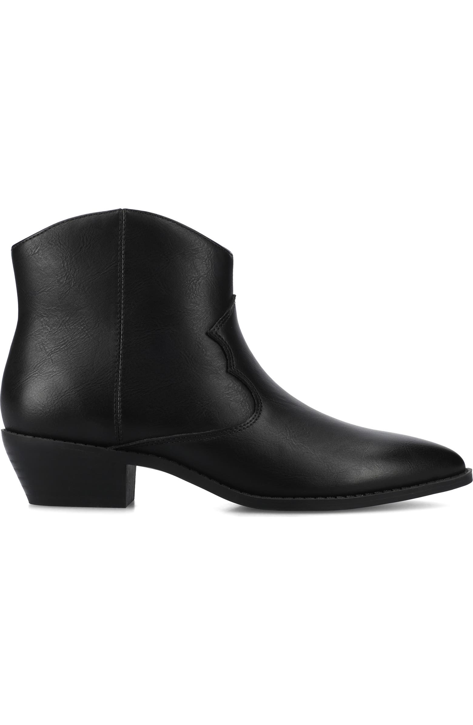 Journee Collection Taliah Western Ankle Boot - Wide Width Available ...