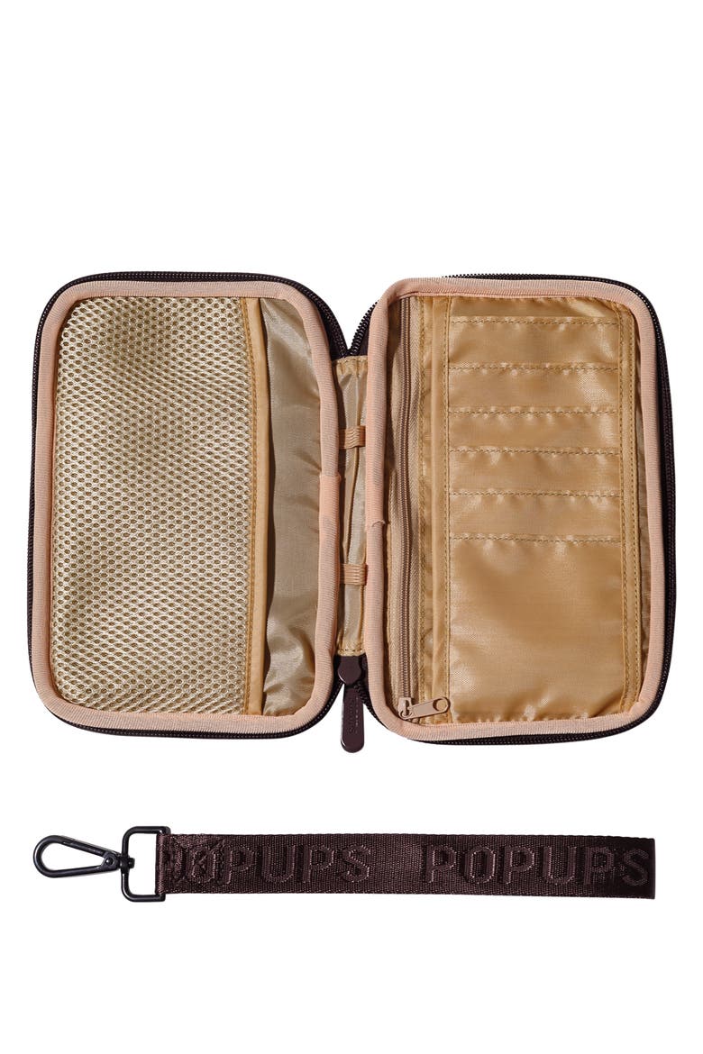 Water Resistant Neoprene Passport Wallet, Alternate, color, BROWN