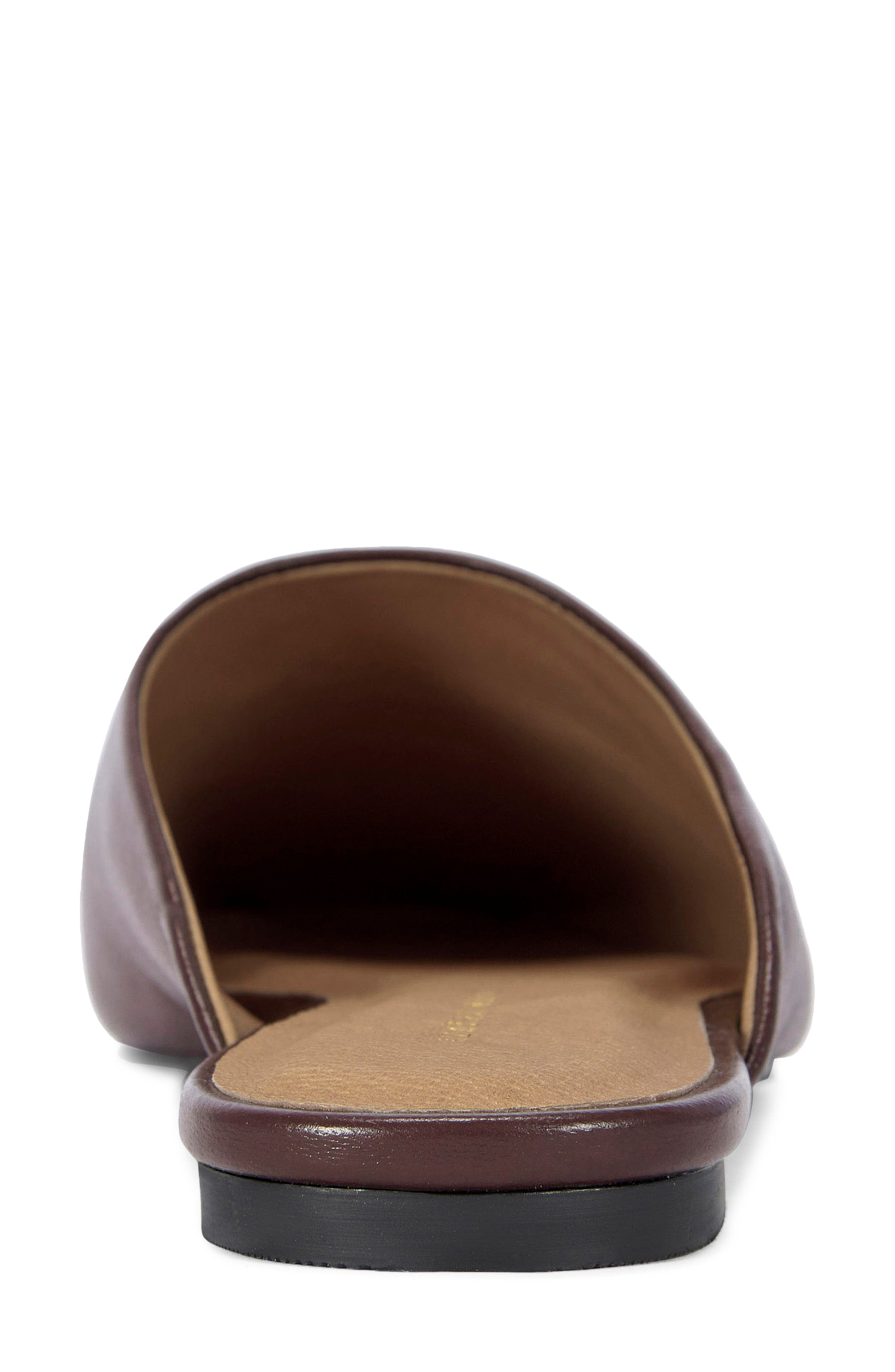 Raphael Flat Mule, Alternate, color, CHOCOLATE