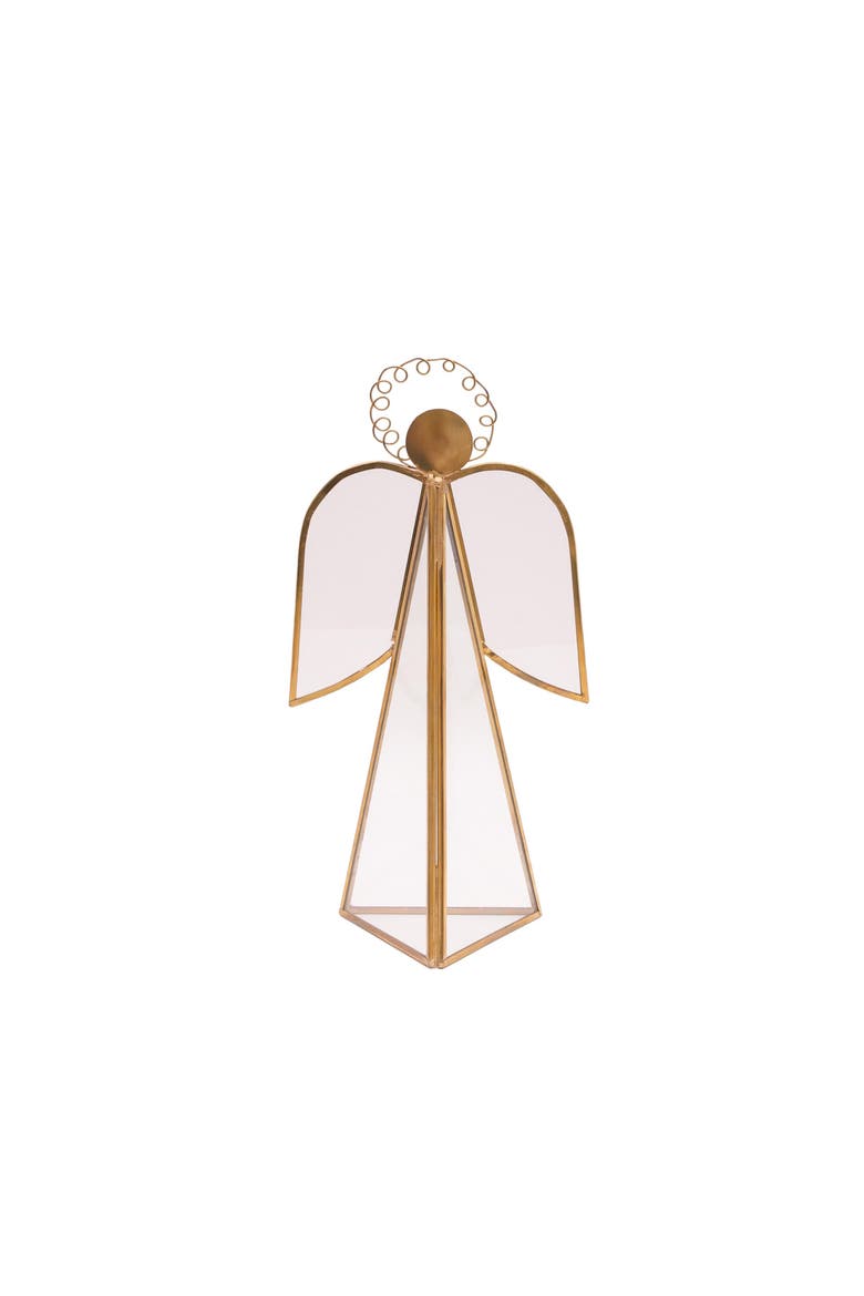 Angel Glass Medium Figurine, Main, color, White