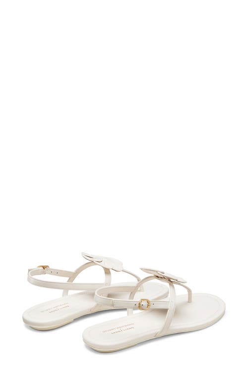 Stuart Weitzman X Sandy Liang T-strap Slingback Sandal In Cream
