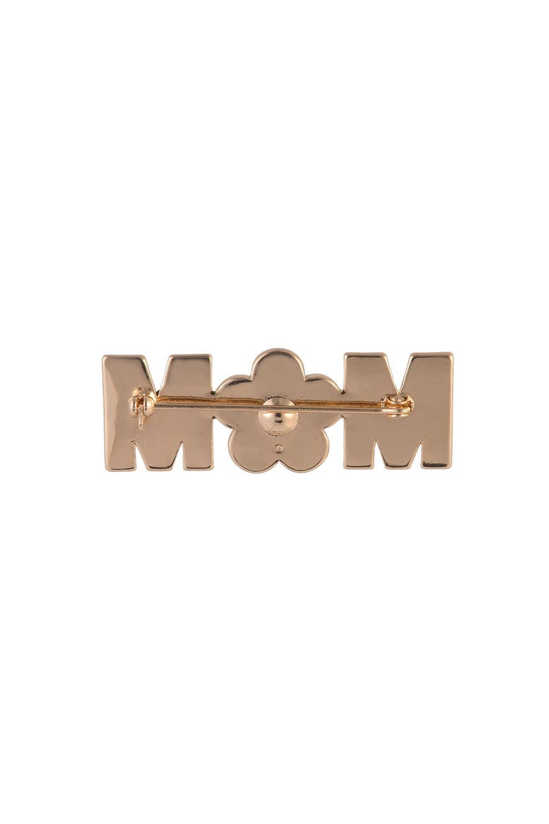Stone and Enamel Mom Pin, Alternate, color, Pink
