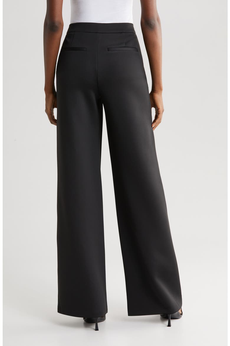 Scuba Wide Leg Trousers, Alternate, color, BLACK001