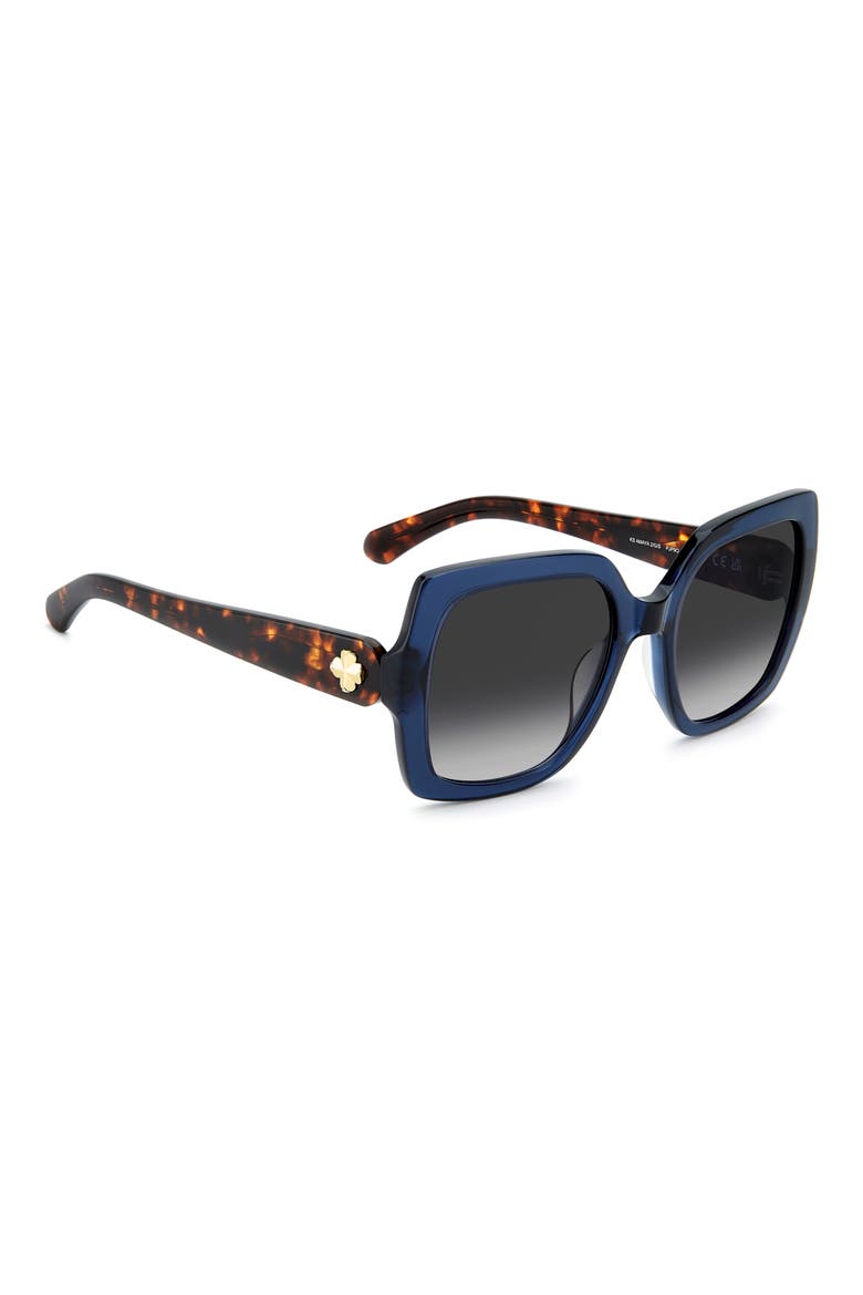 amaya 55mm gradient square sunglasses, Alternate, color, BLUE/ DARK GREY SF