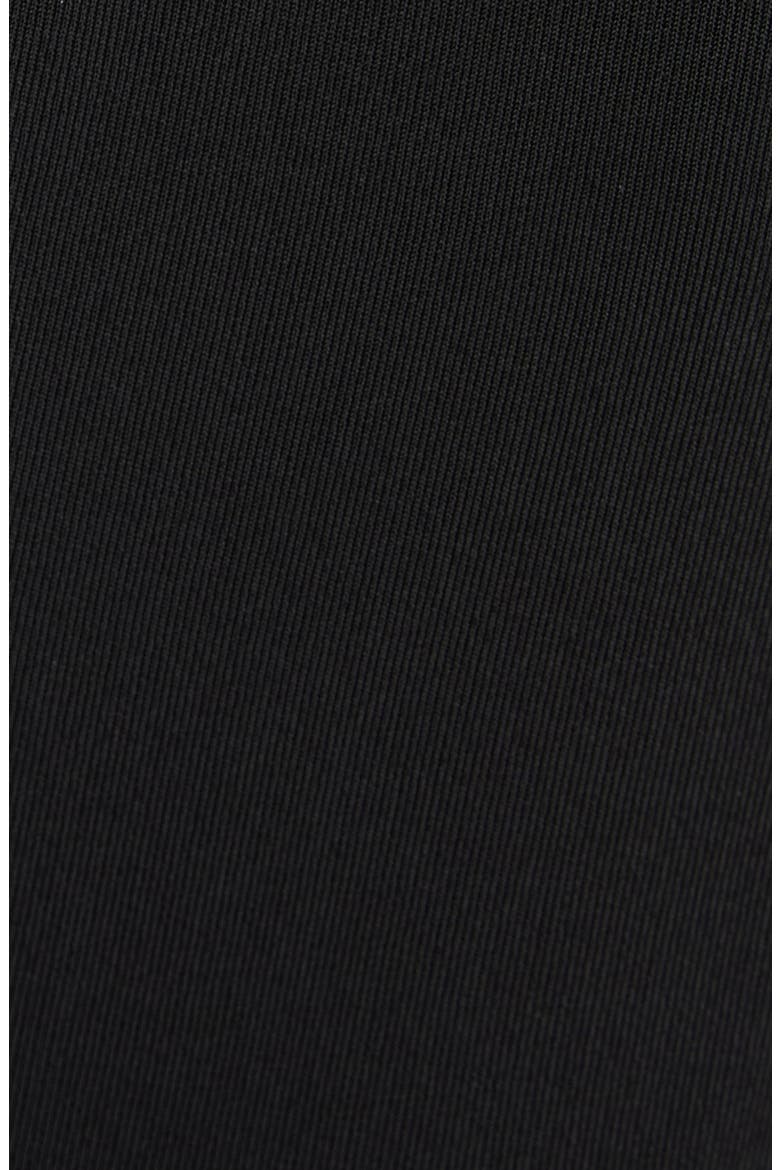 One-Shoulder Crepe Jersey Cocktail Dress, Alternate, color, LB999 BLACK