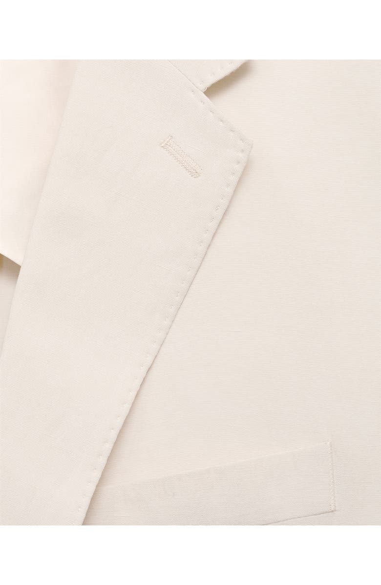 MANGO Slim Fit Suit Blazer, Alternate, color, Ecru