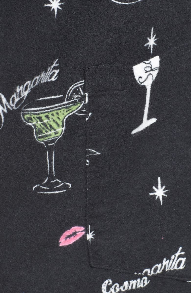 PJ Salvage Print Flannel Pajamas, Alternate, color,