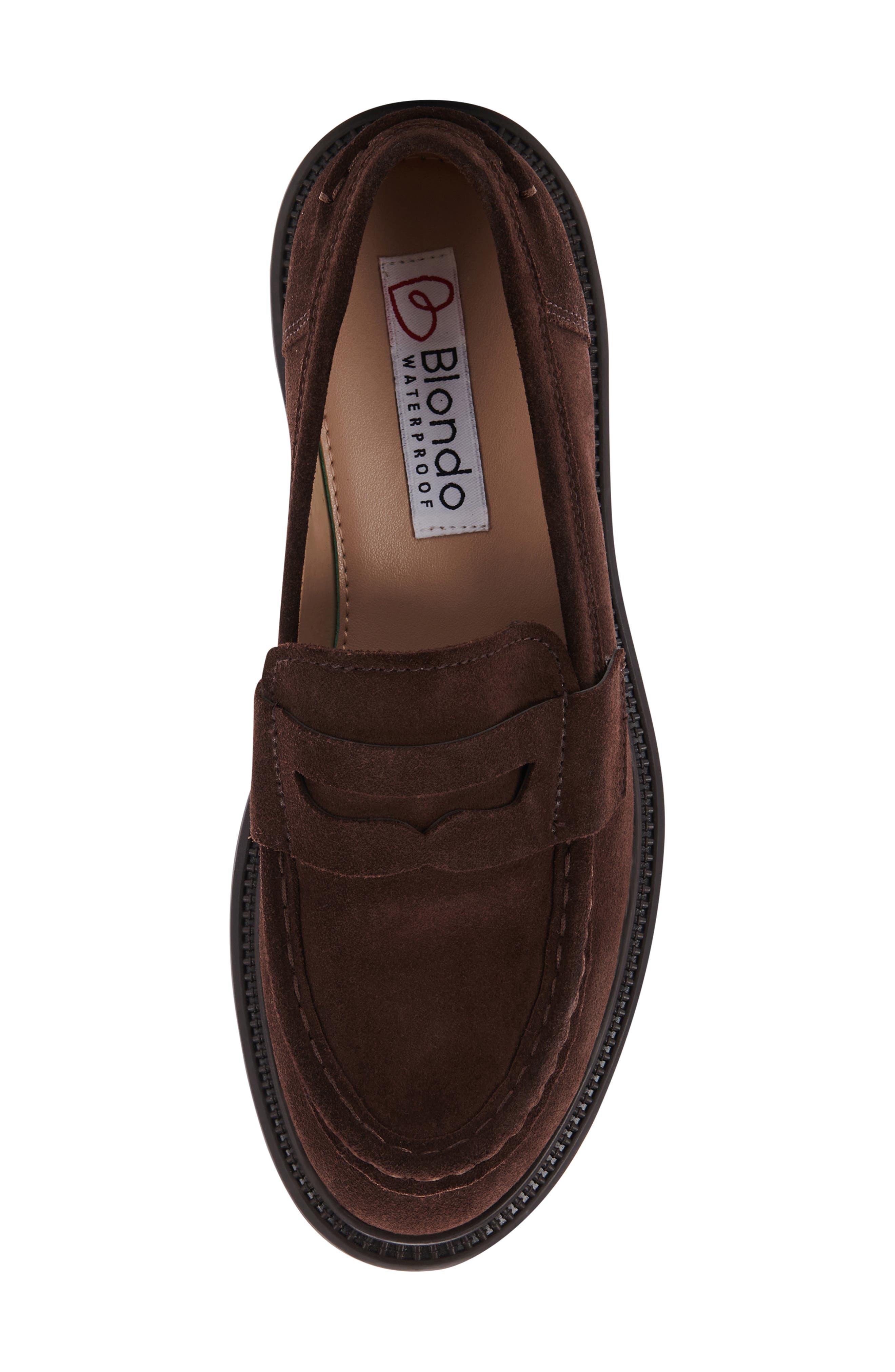 Halo Waterproof Loafer, Alternate, color, CHOCOLATE SUEDE