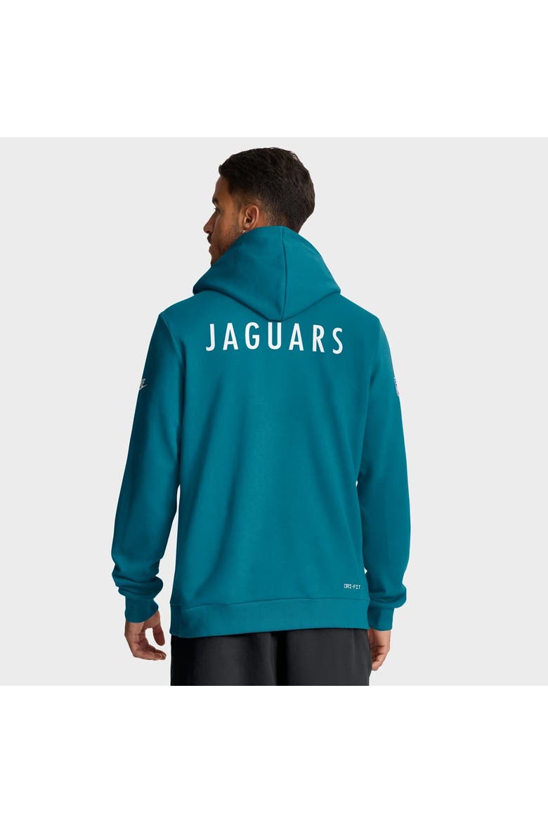 Men's Nike Teal Jacksonville Jaguars Sideline Standard Issue Alt 2 Dri-FIT Hoodie, Alternate, color, Teal