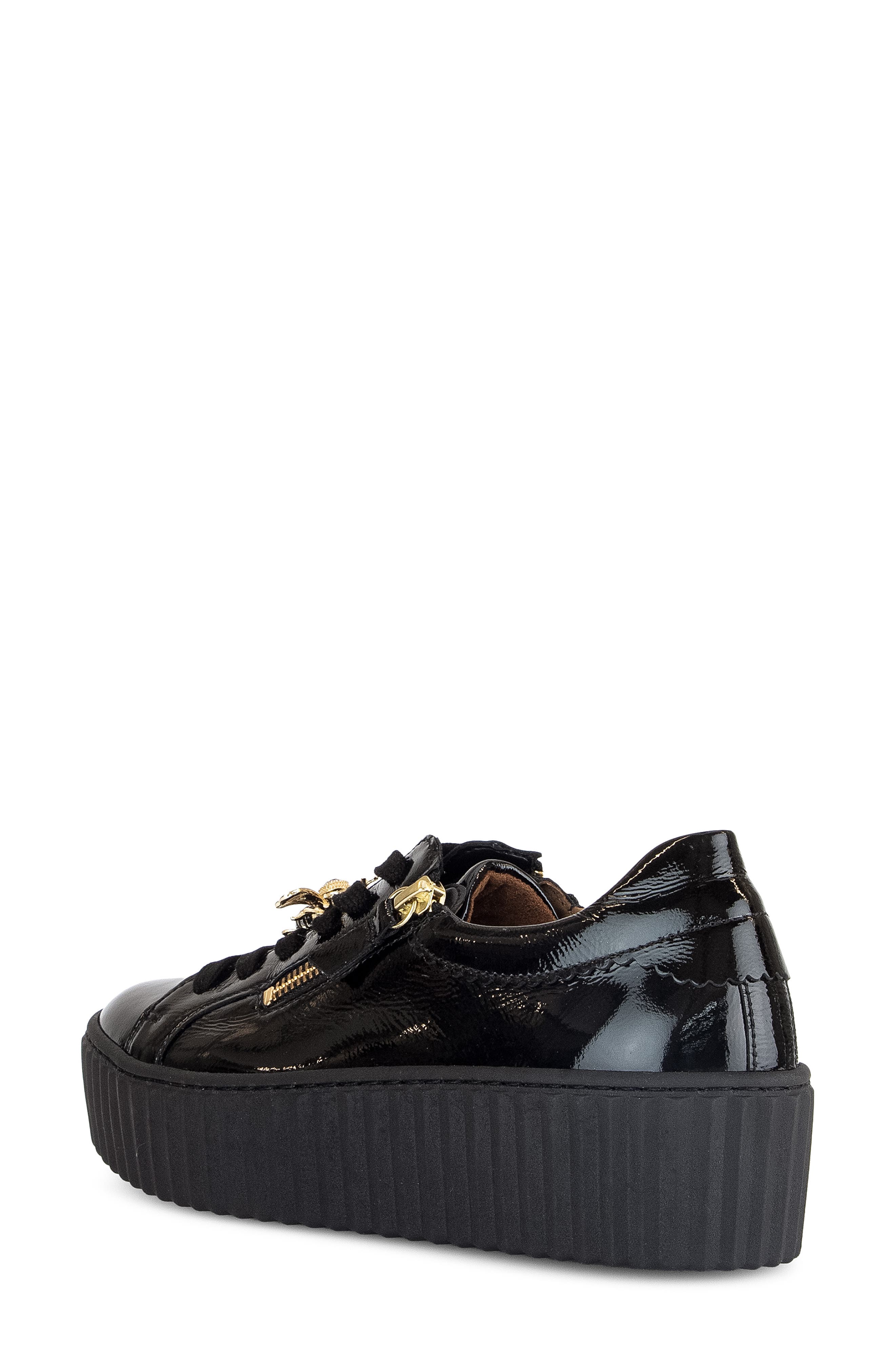 Gabor Platform Zip Sneaker, Alternate, color, 