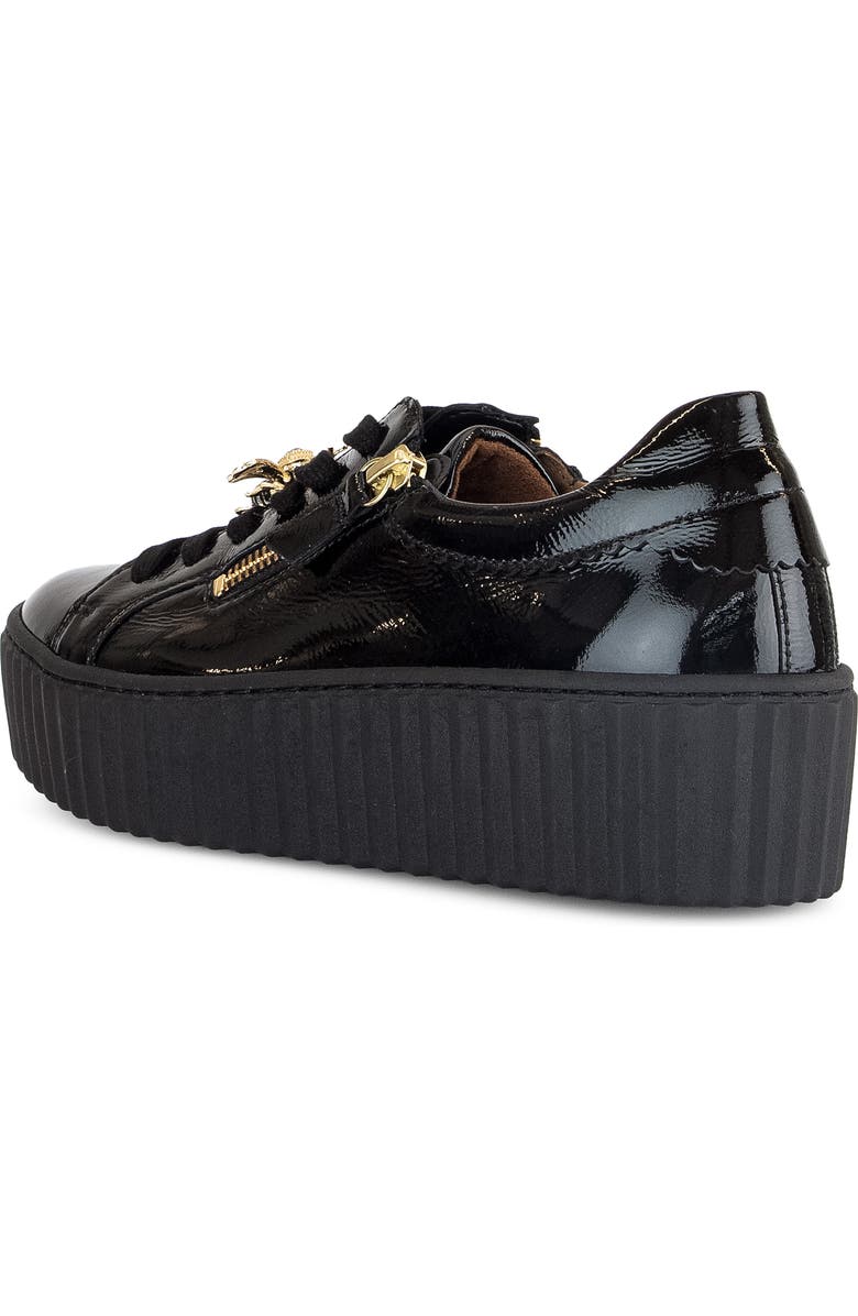 Gabor Platform Zip Sneaker, Alternate, color,