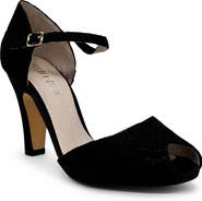 CHELSEA CREW Lulu Ankle Strap Peep Toe Pump