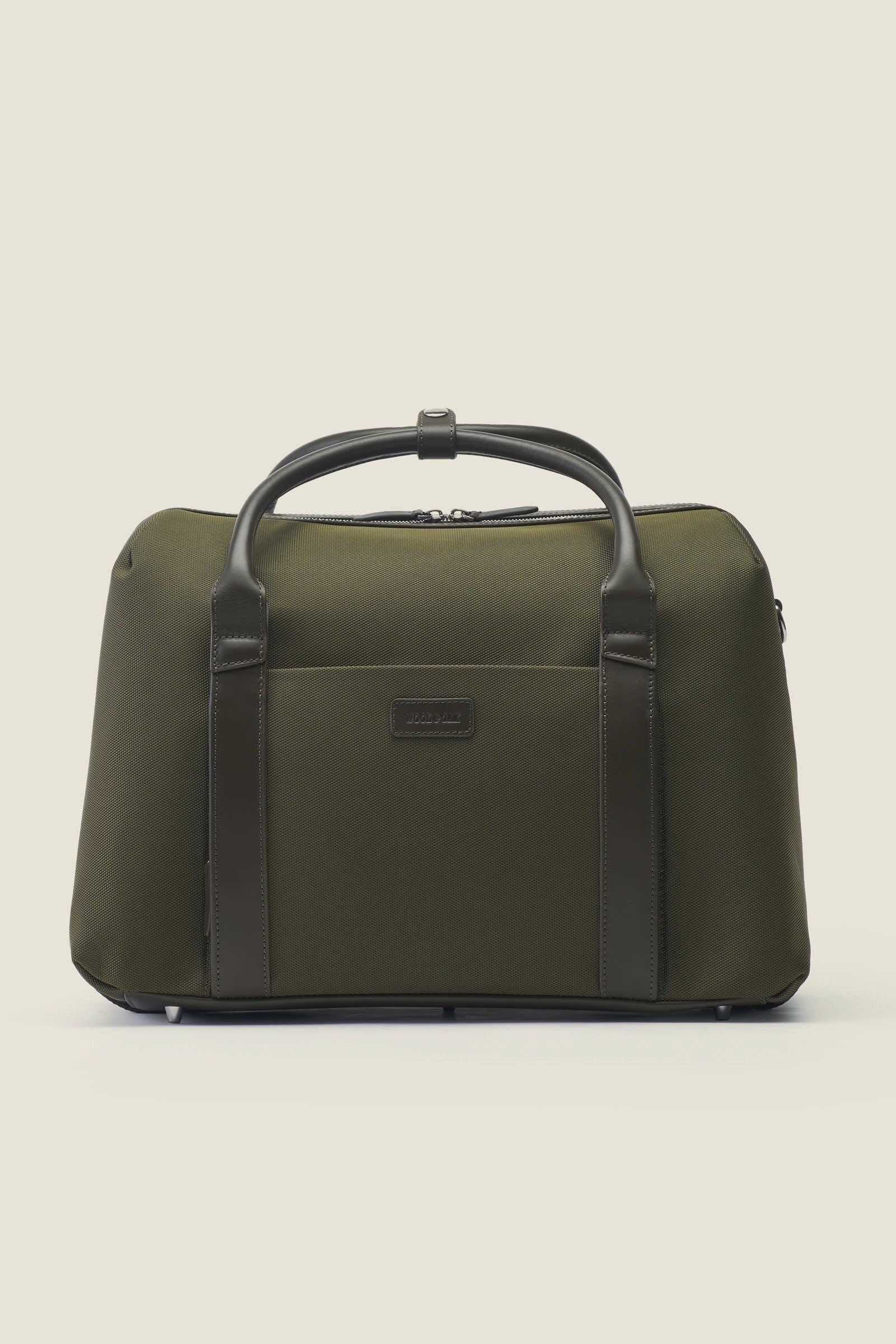 Duffle Suitcase Convertible Underseat Nylon Weekender, Alternate, color, Olive Nylon