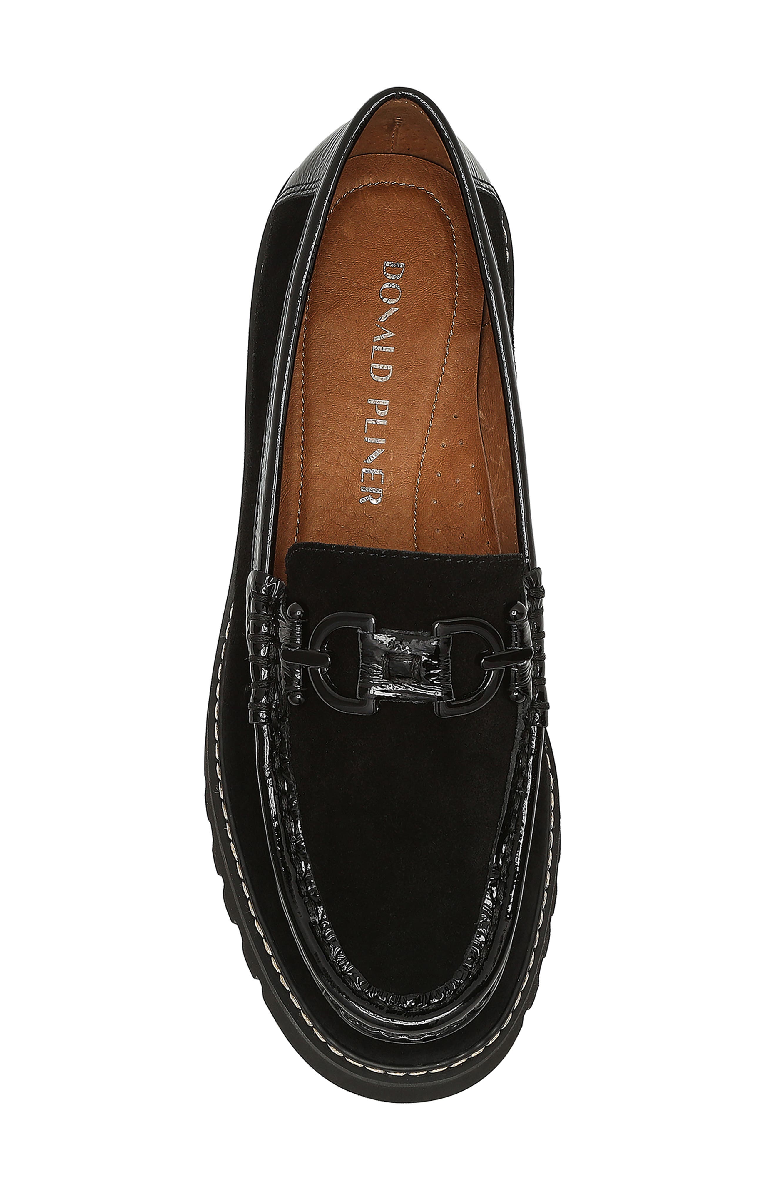 Donald Pliner Helioci Moc Toe Loafer, Alternate, color, Black