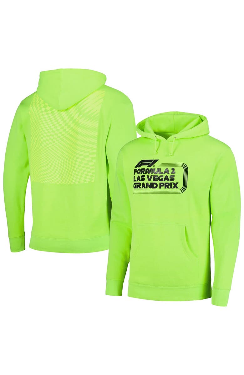 Insomniac Unisex Neon Green Formula 1 Las Vegas Grand Prix Mono Core Pullover Hoodie, Alternate, color, 