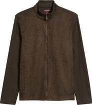 Johnston & Murphy Sueded Mixed Media Jacket