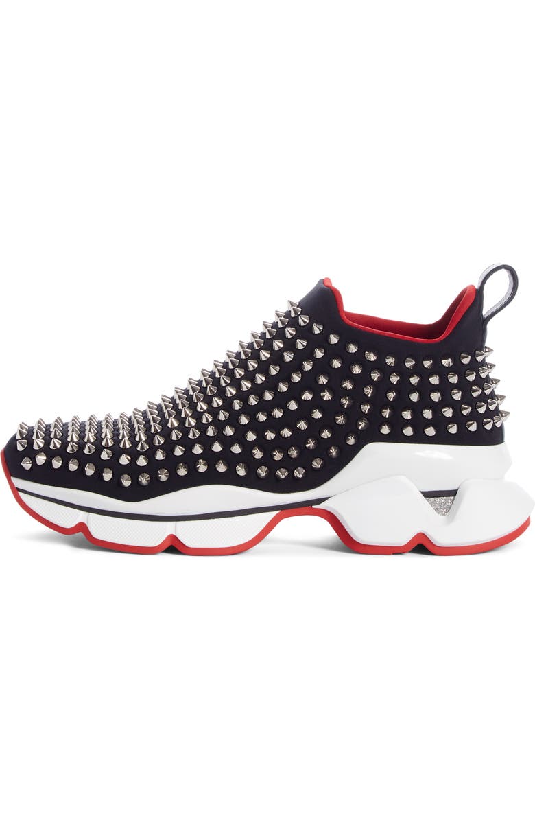 Christian Louboutin Spike Sock Donna Sneaker, Alternate, color,