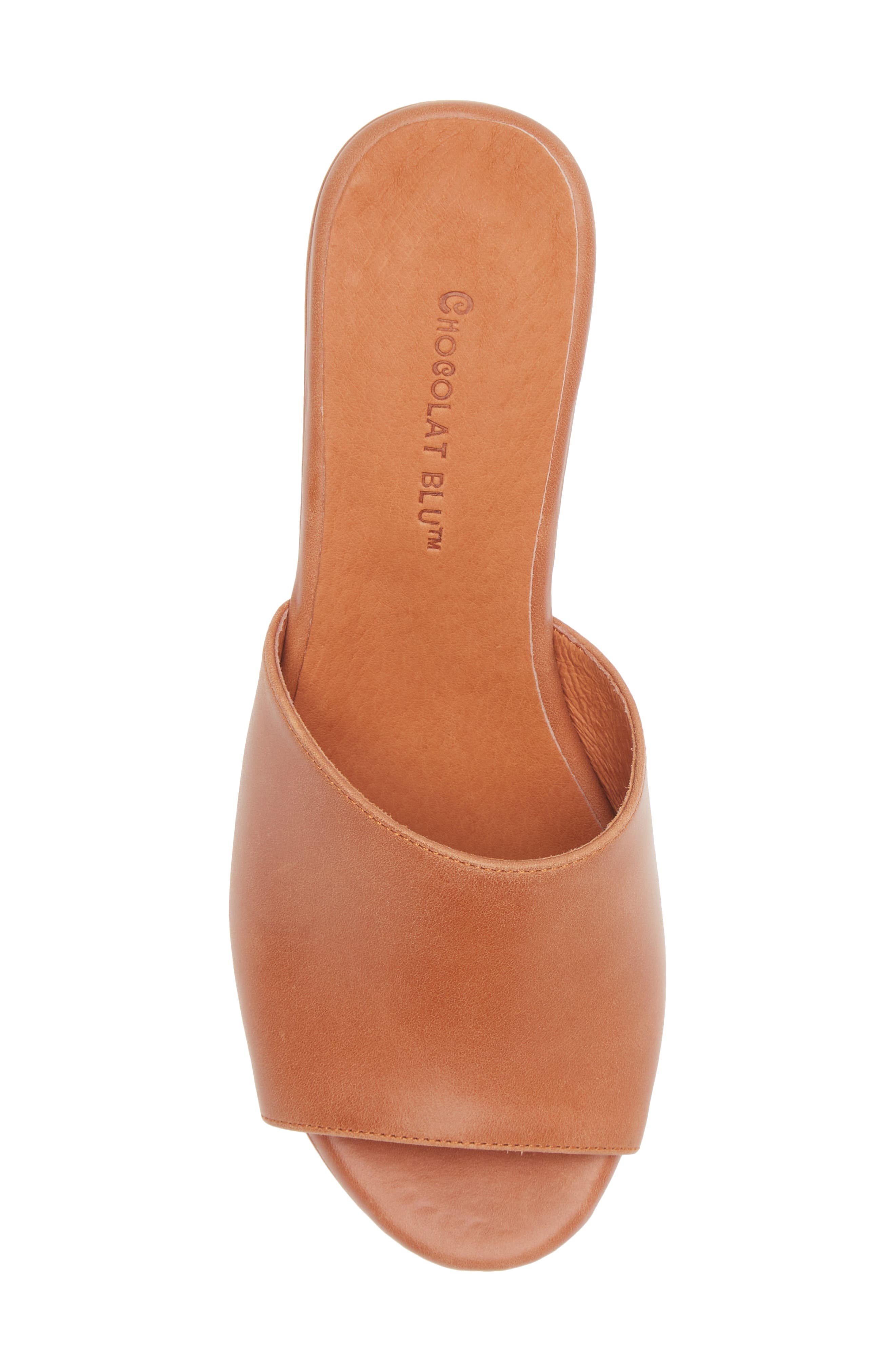 Chocolat Blu Giselle Platform Sandal, Alternate, color, Caramel Leather