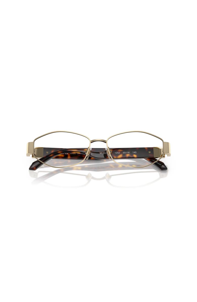 Versace 53mm Irregular optical glasses, Alternate, color, Gold