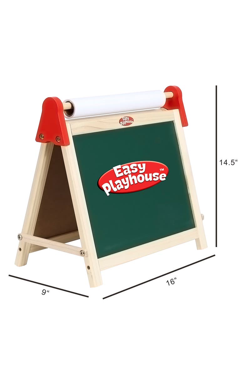 Easy Playhouse Easel Chalk 
White Board 15.35" X 11.8", Alternate, color, Multicolored
