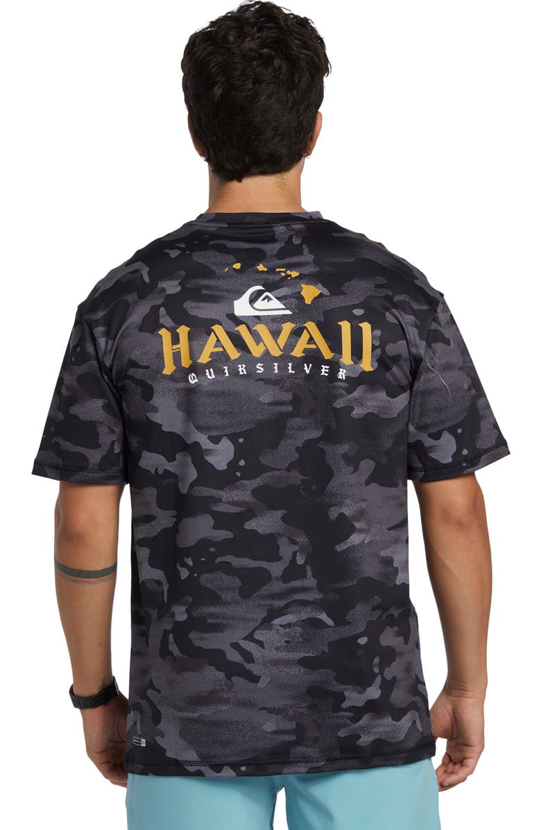 Quiksilver HI Royalty Surf Short Sleeve Rashguard, Alternate, color,