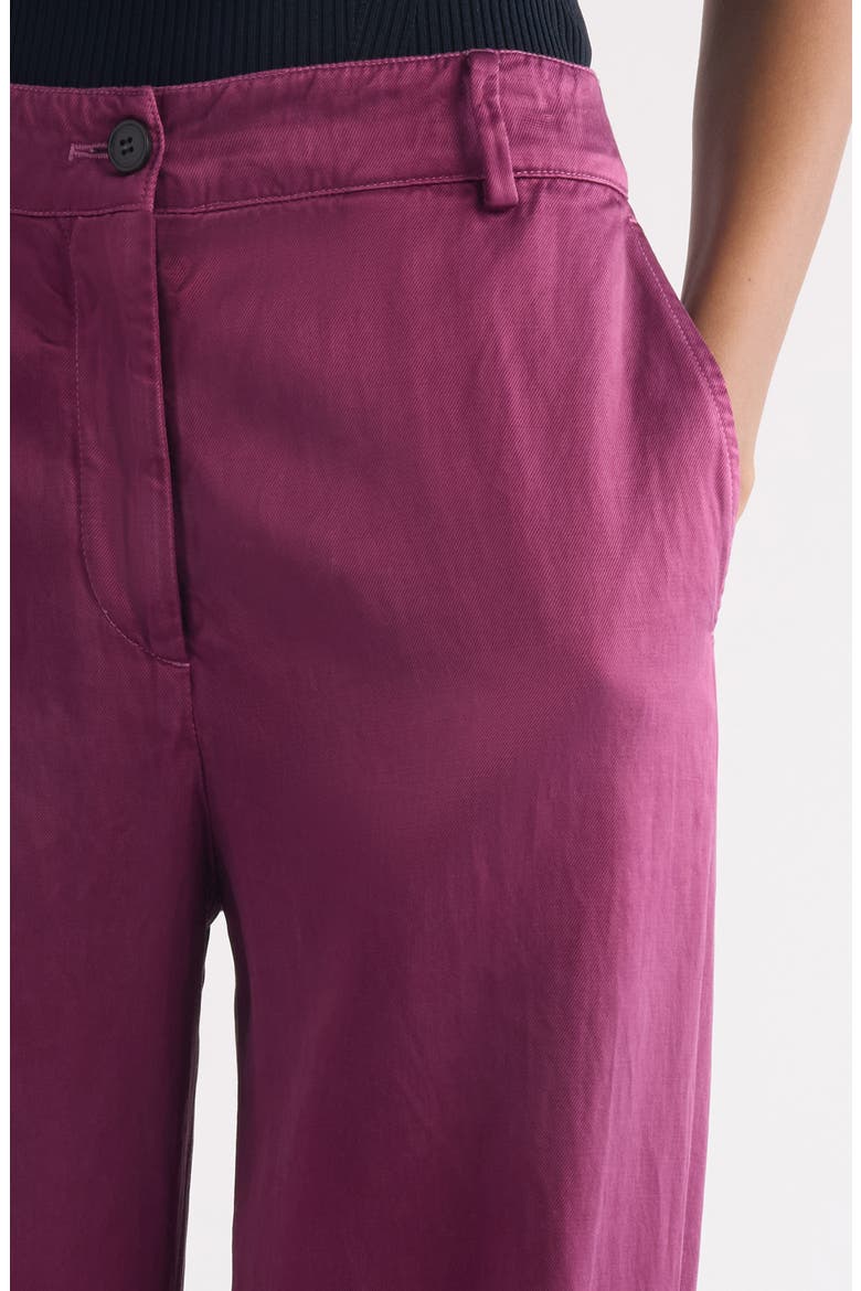 Paxy Matelassé Wide Leg Pants, Alternate, color, RASPBERRY