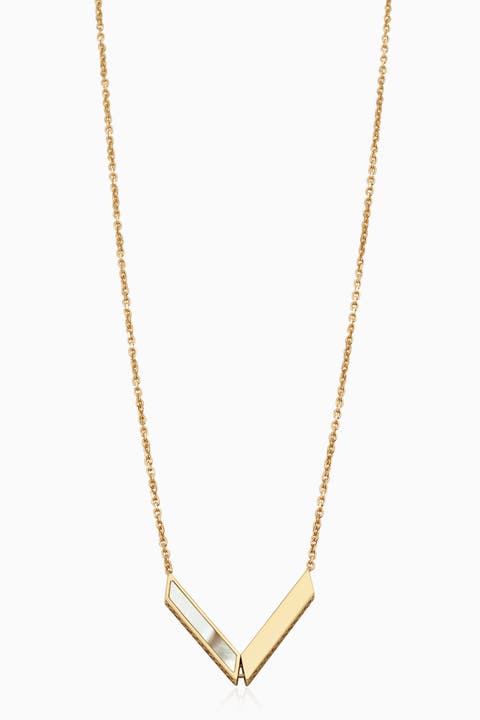 14K Gold Aurora Pendant Necklace