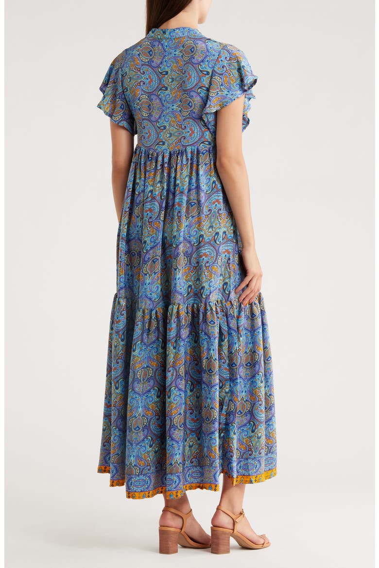 Tiered Maxi Dress, Alternate, color, BLUE
