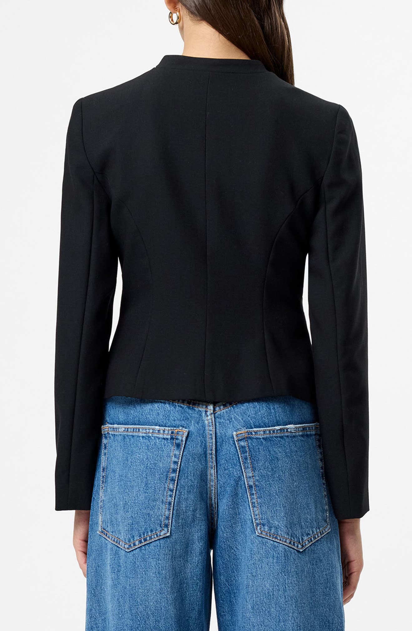 Azra Slim Fit Crop Twill Jacket - image 2