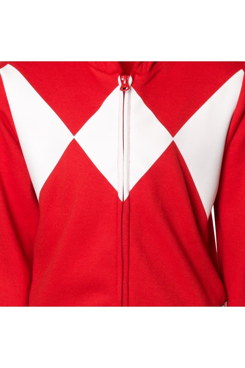 Cosplay Fleece Zip-Up Hoodie, Alternate, color, Red Ranger Red