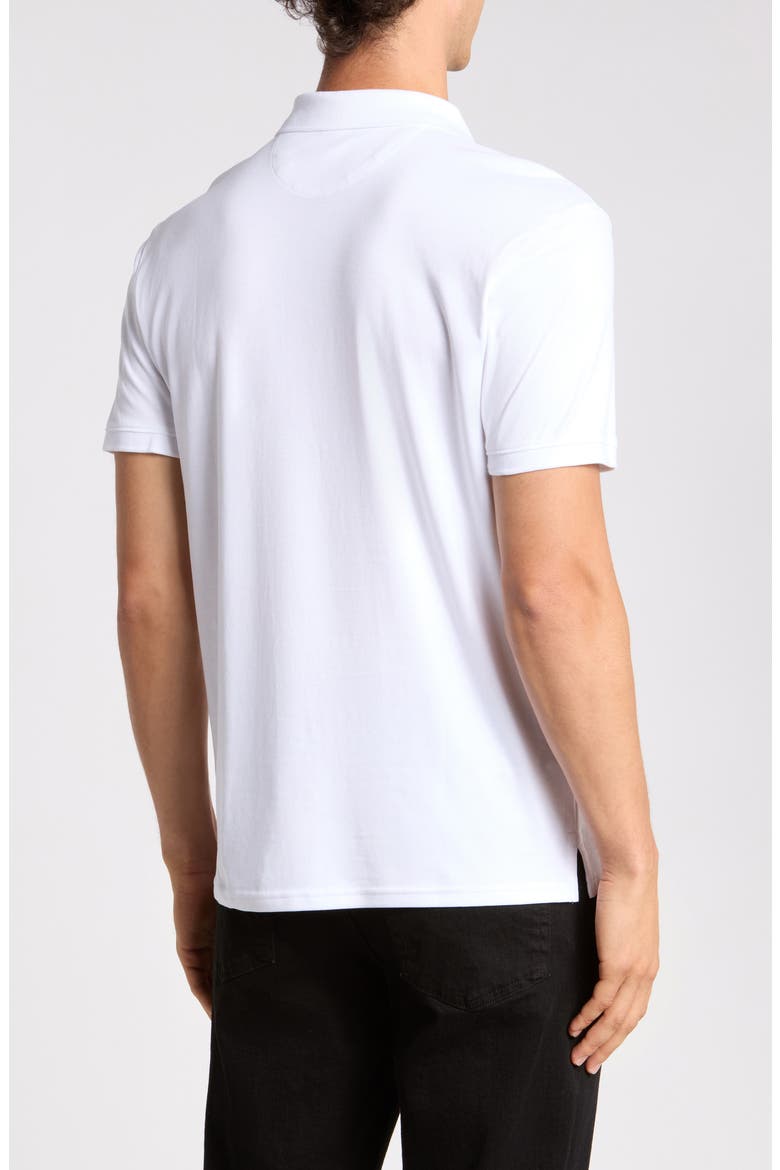 Liquid Touch Interlock Cotton Polo, Alternate, color, BRIGHT WHITE