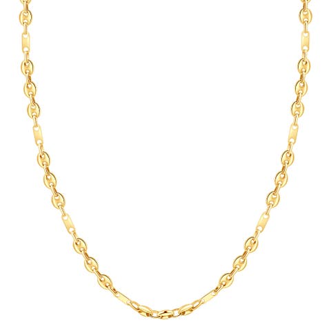 14k Gold Women's 22" Marine Chain Necklace 14.2 Grams 5.5mm Thick