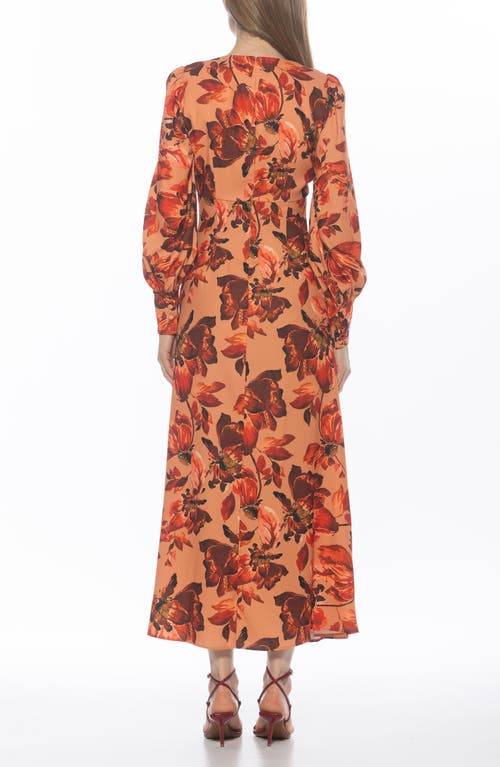 Alexia Admor Yesenia Long Sleeve Empire Waist Maxi Dress