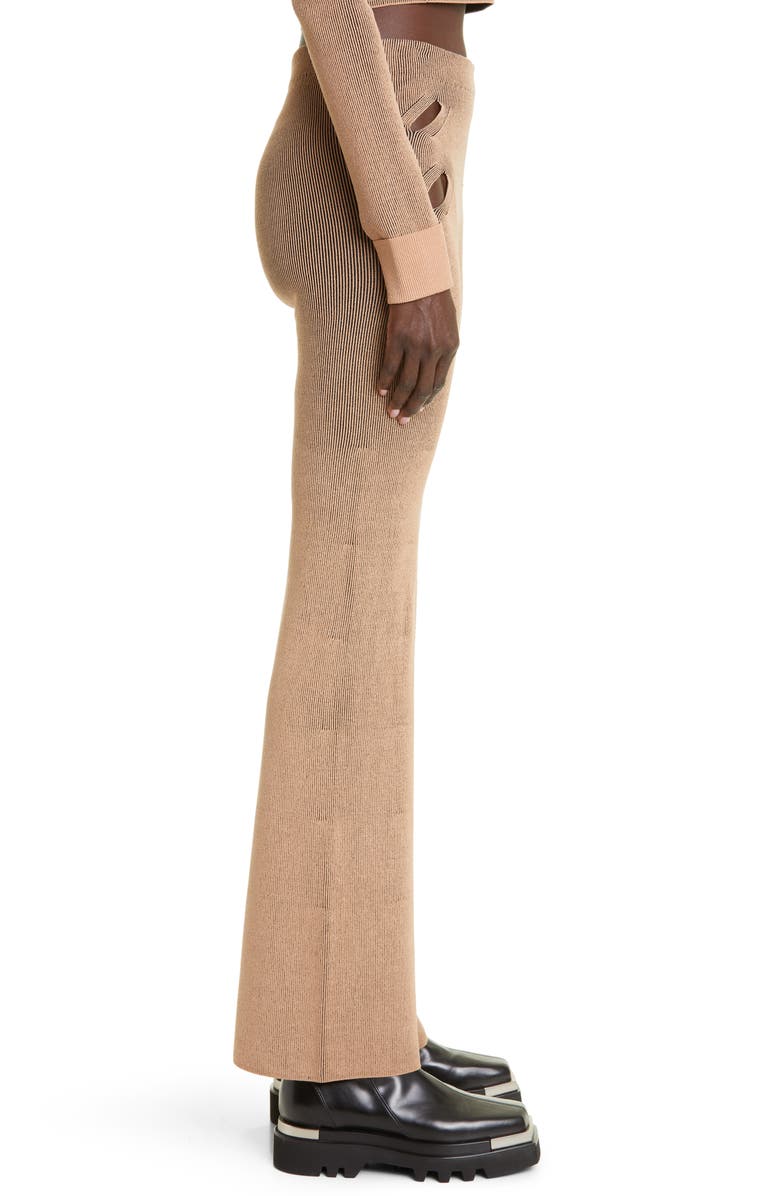 Dion Lee Lock Slit Ribbed Cutout Pants, Alternate, color,